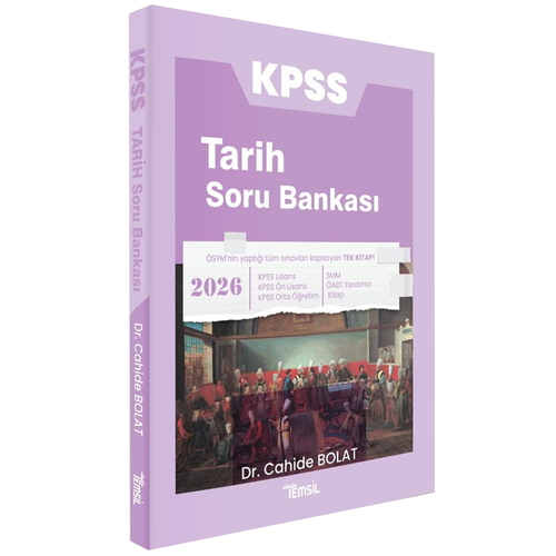 KPSS Tarih Soru Bankası Cahide Bolat Temsil Kitap Yayınları 2026