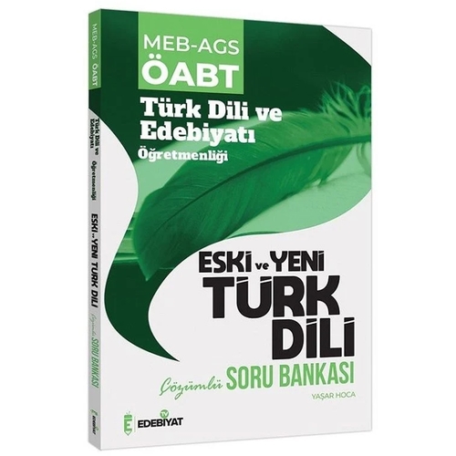 MEB AGS ÖABT Eski ve Yeni Türk Dili Çözümlü Soru Bankası Edebiyat TV Yayınları 2025