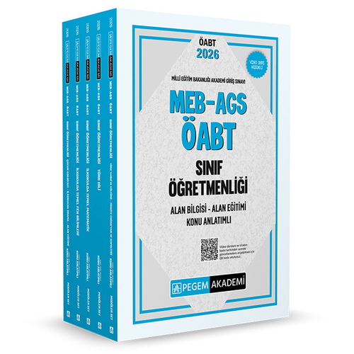 MEB AGS ÖABT Sınıf Öğretmenliği Konu Anlatımlı Modüler Set Pegem Akademi Yayınları 2026