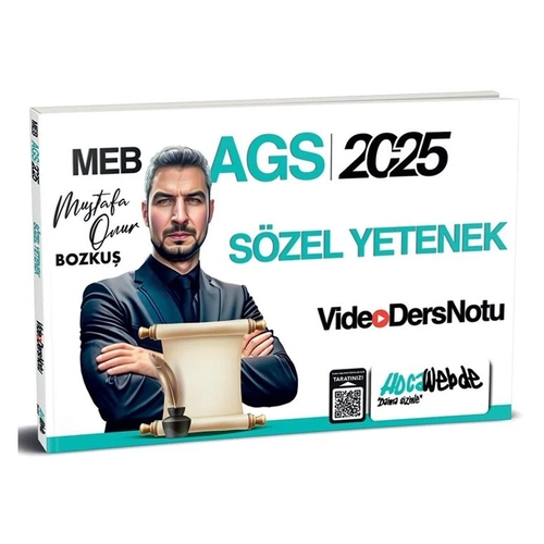 MEB AGS Sözel Yetenek Video Ders Notu HocaWebde Yayınları 2025