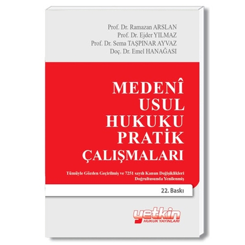Medeni Usul Hukuku Pratik Çalışmaları - Ejder Yılmaz, Ramazan Arslan