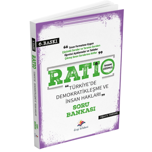 Ratio Türkiye\'de Demokratikleşme ve İnsan Hakları Soru Bankası Dizgi Kitap Yayınları 2025
