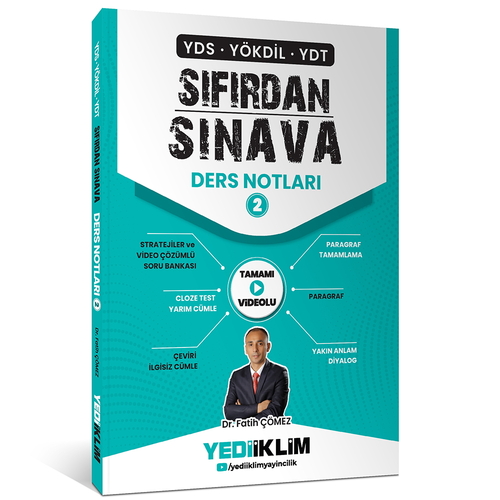 YDS YÖKDİL YDT Sıfırdan Sınava Ders Notları 2 Yediiklim Yayınları