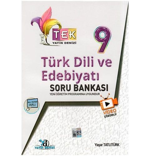 9. Sınıf TEK Serisi Video Çözümlü Türk Dili ve Edebiyatı Soru Bankası - Yayın Denizi Yayınları