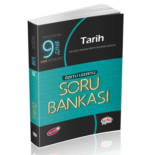 9. Sınıf Tarih Soru Bankası Özetli Lezzetli Editör Yayınları
