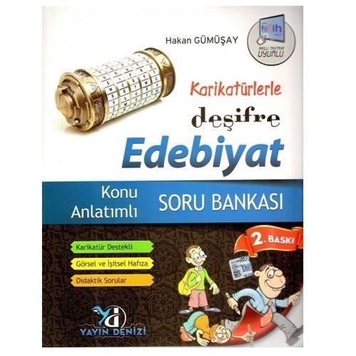 Karikatürlerle Deşifre Edebiyat Konu Anlatımlı Soru Bankası - Yayın Denizi Yayınları