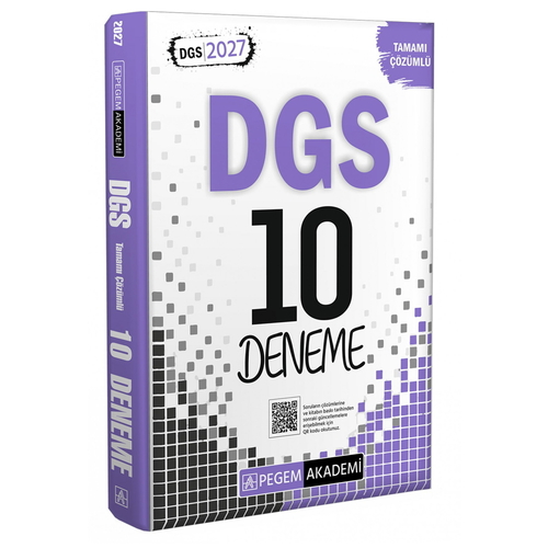 DGS Tamamı Çözümlü 10 Deneme Pegem Akademi 2027