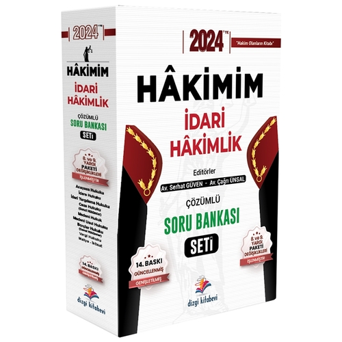 HAKİMİM İdari Hakimlik Soru Bankası Seti Dizgi Kitap Yayınları 2024