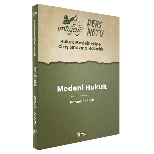 İmtiyaz HMGS Medeni Hukuk Ders Notları Temsil Kitap Yayınları 2024