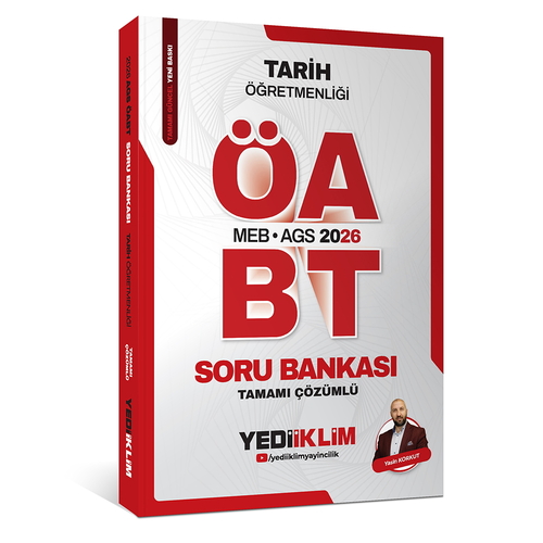 MEB AGS ÖABT Tarih Öğretmenliği Soru Bankası Yediiklim Yayınları 2026