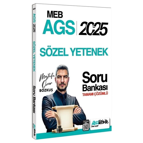 MEB AGS Sözel Yetenek Soru Bankası Tamamı Çözümlü HocaWebde Yayınları 2025