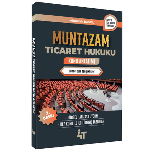 Muntazam Ticaret Hukuku Konu Anlatımı 4T Yayınları 2025