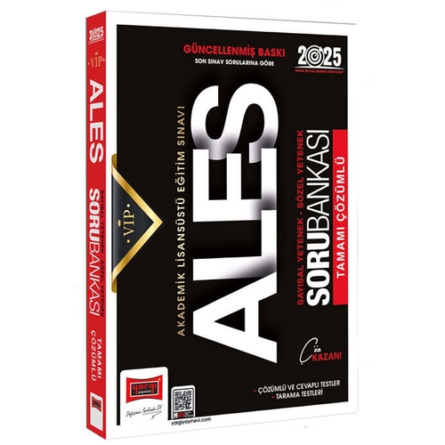 ALES Vip Sayısal-Sözel Yetenek Tamamı Çözümlü Soru Bankası Yargı Yayınları 2025
