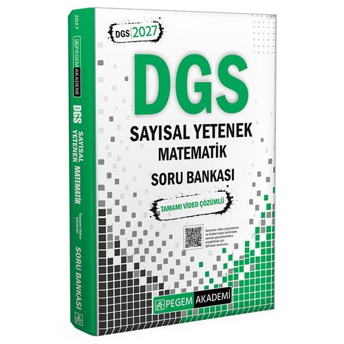 DGS Sayısal Yetenek Matematik Soru Bankası Pegem Akademi 2027