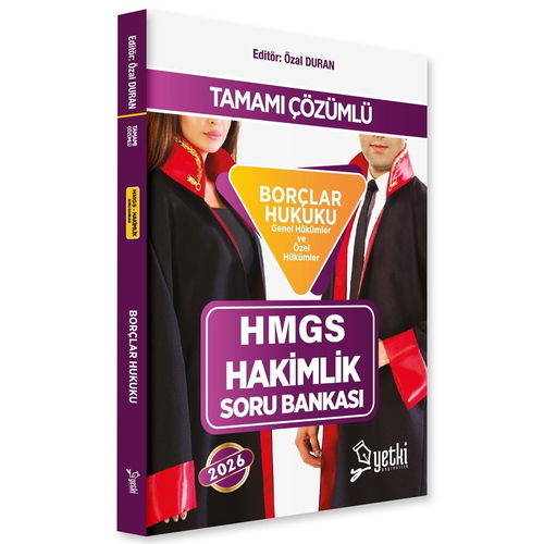 HMGS Hakimlik Soru Bankası Borçlar Hukuku Genel ve Özel Hükümler Yetki Yayınları 2026