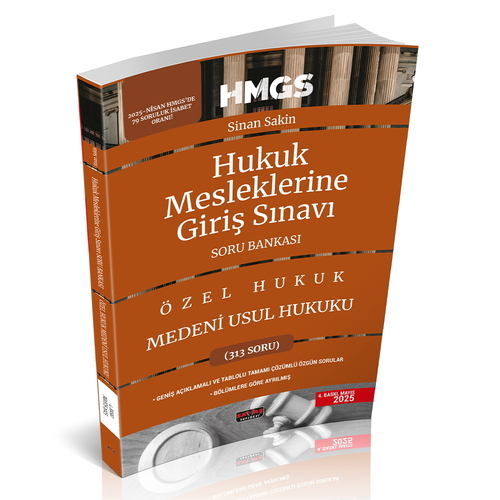 HMGS Medeni Usul Hukuku Soru Bankası Savaş Yayınları Mayıs 2025