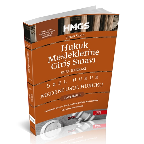 HMGS Medeni Usul Hukuku Soru Bankası Savaş Yayınları Şubat 2025
