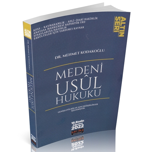 Kelepir Ürün İadesizdir - Medeni Usul Hukuku Konu Anlatımlı - Mehmet Kodakoğlu 2022