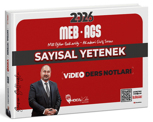 MEB AGS Sayısal Yetenek Video Kafa Notlar Hoca Kafası Yayınları 2026