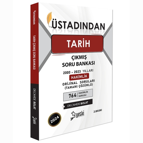 Üstadından Tarih Hakimlik Çıkmış Soru Bankası Yetki Yayınları 2024