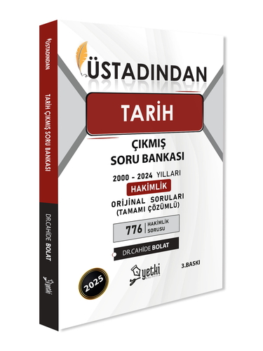 Üstadından Tarih Hakimlik Çıkmış Soru Bankası Yetki Yayınları 2025