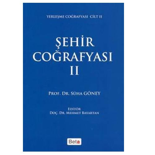 Şehir Coğrafyası II - Süha Göney