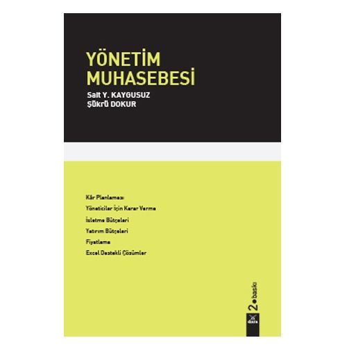 Yönetim Muhasebesi - Sait Y. Kaygusuz, Şükrü Dokur