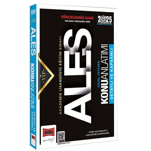 ALES Vip Sözel Yetenek Konu Anlatımı Yargı Yayınları 2025