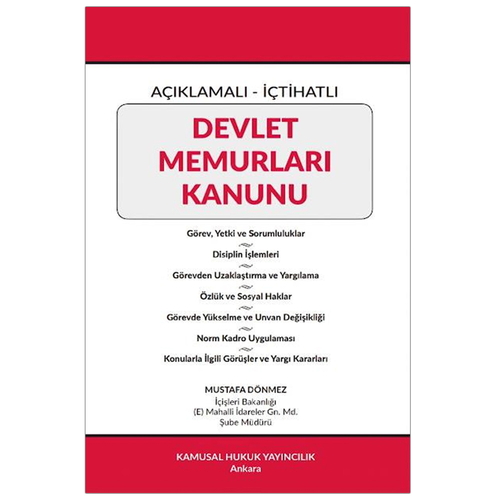 Devlet Memurları Kanunu - Mustafa Dönmez
