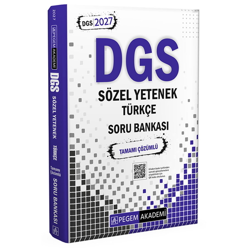 DGS Sözel Yetenek Türkçe Soru Bankası Pegem Akademi 2027