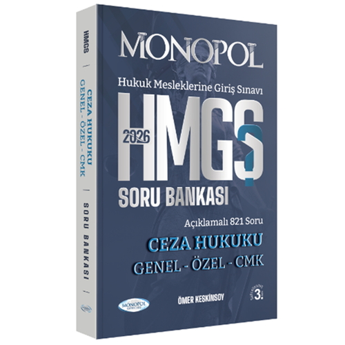 HMGS Ceza Hukuku Genel ve Özel CMK Soru Bankası Monopol Yayınları 2026