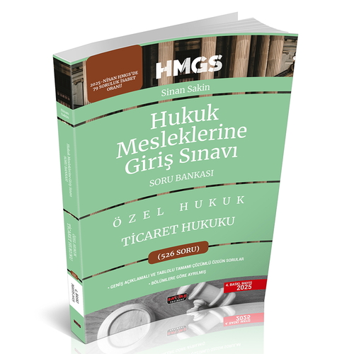 HMGS Ticaret Hukuku Soru Bankası Savaş Yayınları Mayıs 2025