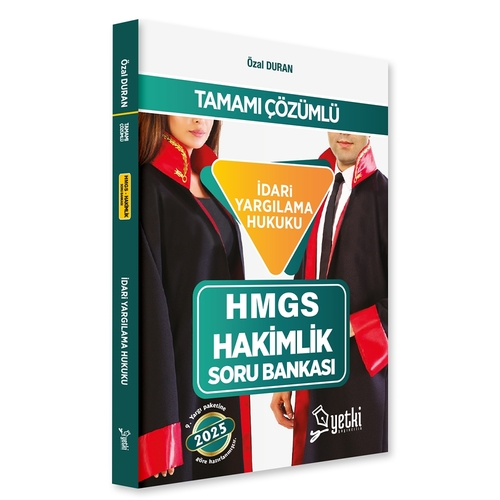 İdari Yargılama Hukuku HMGS Hakimlik Soru Bankası Yetki Yayınları 2025