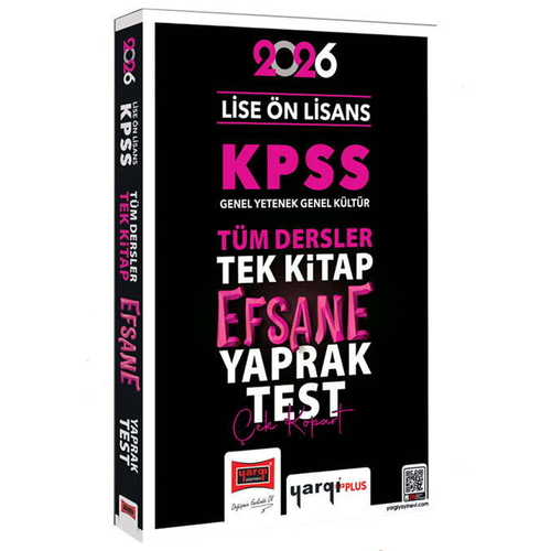 KPSS Lise Ön Lisans GK-GY Tüm Dersler Tek Kitap Efsane Çek Kopart Yaprak Test Yargı Yayınları 2026