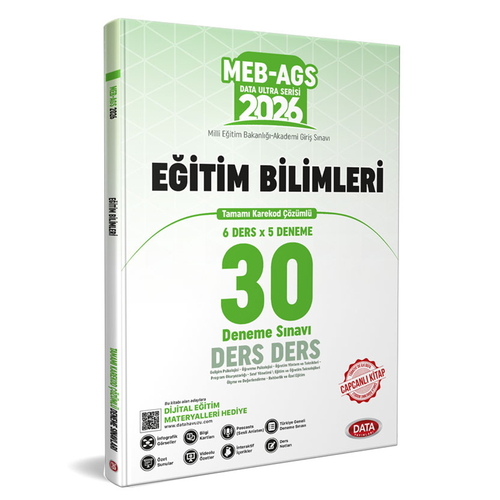 MEB AGS Eğitim Bilimleri Ders Ders 30 Deneme Sınavı Data Yayınları 2026