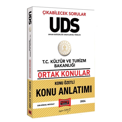 UDS T.C Kültür ve Turizm Bakanlığı Ortak Konular Konu Özetli Konu Anlatımı Yargı Yayınları 2024