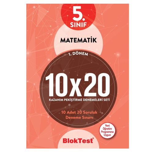 5. Sınıf Matematik 1. Dönem 10x20 Kazanım Pekiştirme Denemeleri Tudem Yayınları