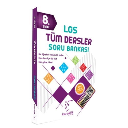 8. Sınıf LGS Tüm Dersler Soru Bankası Karekök Yayınları
