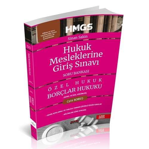 HMGS Borçlar Hukuku Genel ve Özel Hükümler Soru Bankası Savaş Yayınları Şubat 2025