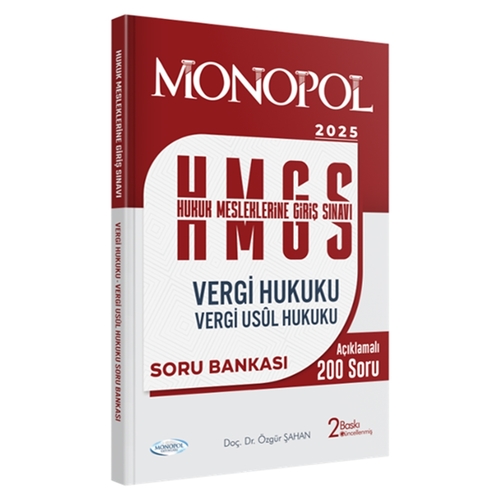HMGS Vergi Hukuku Vergi Usul Hukuku Soru Bankası Monopol Yayınları 2025