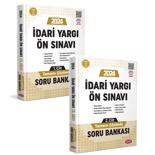 İdari Yargı Ön Sınavı Tamamı Çözümlü Soru Bankası 1-2 Data Yayınları 2024