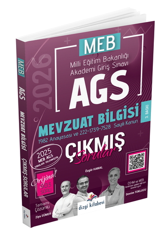 MEB AGS Mevzuat Çıkmış Sorular Dizgi Kitap Yayınları 2026
