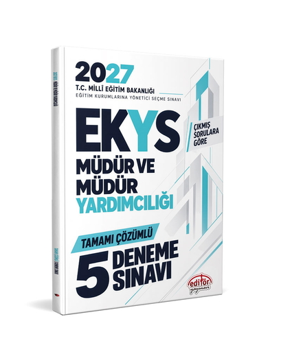 MEB EKYS Müdür ve Müdür Yardımcılığı Tamamı Çözümlü 5 Deneme Sınavı Data Yayınları 2027