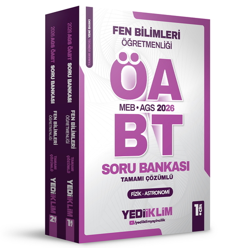 MEBS AGS ÖABT Fen Bilimleri Öğretmenliği Soru Bankası Yediiklim Yayınları 2026