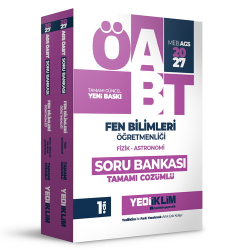 MEBS AGS ÖABT Fen Bilimleri Öğretmenliği Soru Bankası Yediiklim Yayınları 2027