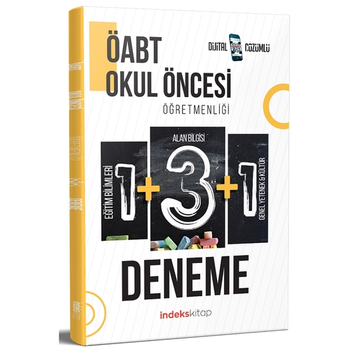 ÖABT Okul Öncesi Öğretmenliği 5 Deneme Dijital Çözümlü İndeks Akademi Yayınları 2021