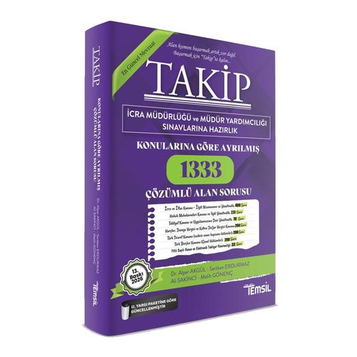 TAKİP İcra Müdürlüğü Sınavı Alan Bilgisi Soru Bankası Temsil Kitap Yayınları 2026