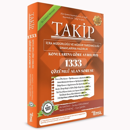 TAKİP İcra Müdürlüğü Sınavı Alan Bilgisi Soru Bankası Temsil Kitap Yayınları 2024