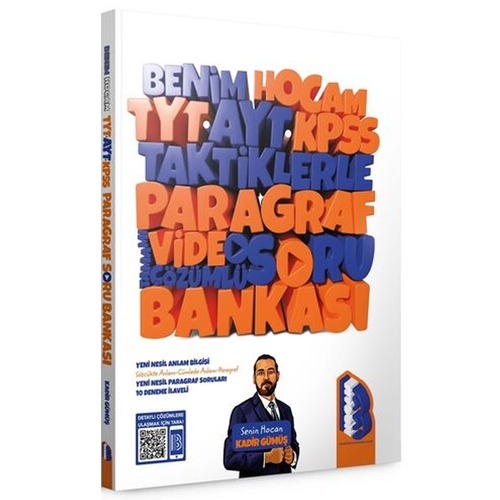 TYT -AYT - KPSS Taktiklerle Paragraf Tamamı Video Çözümlü Soru Bankası Benim Hocam Yayınları 2023