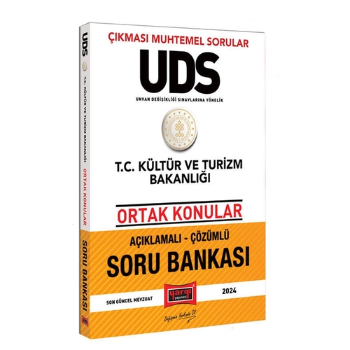 UDS T.C Kültür ve Turizm Bakanlığı Ortak Konular Açıklamalı Çözümlü Soru Bankası Yargı Yayınları 2024